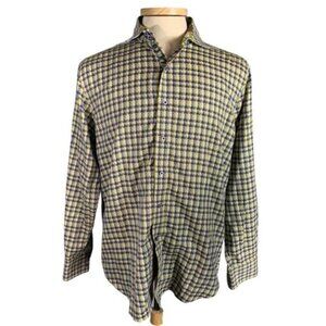 Robert Graham Medium Multi Color Geometric Flip Cuff Long Sleeve Shirt